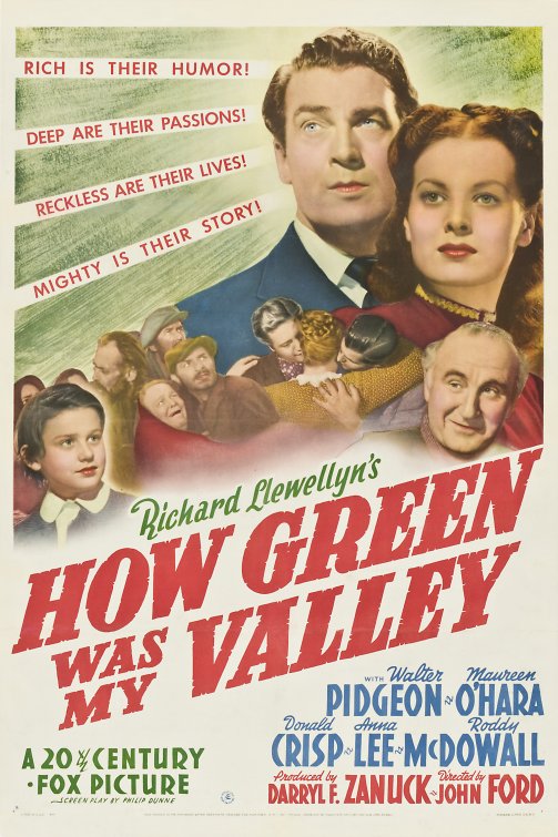 How Green Was My Valley Movie Poster