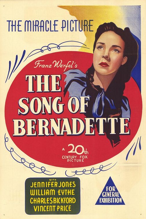 The Song of Bernadette Movie Poster