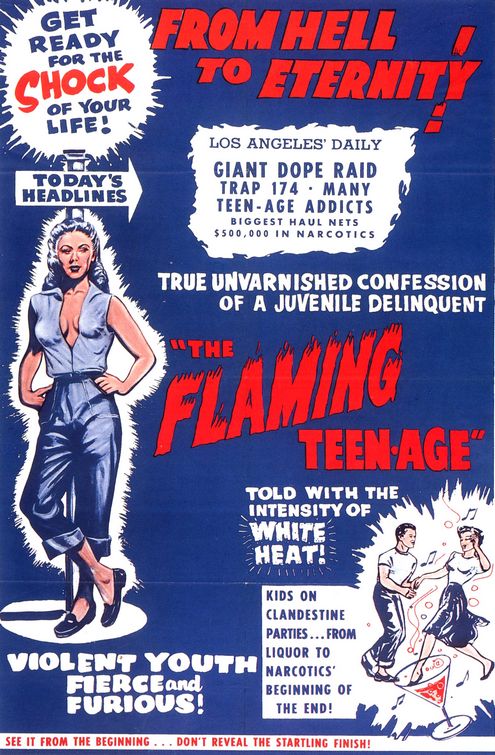 The Flaming Teen-Age Movie Poster