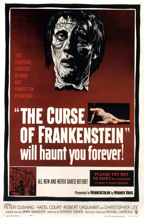 The Curse of Frankenstein Movie Poster