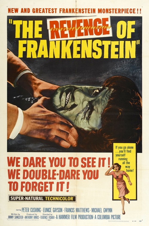 The Revenge of Frankenstein Movie Poster