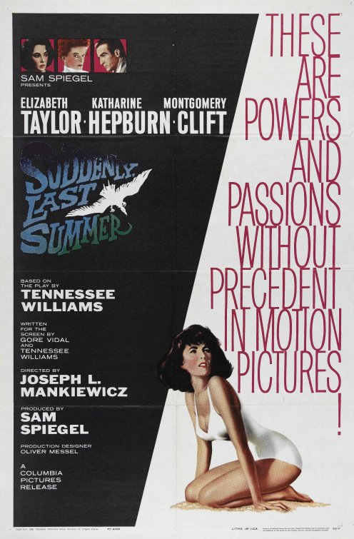 Suddenly, Last Summer Movie Poster