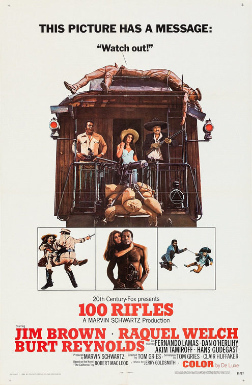 100 Rifles Movie Poster