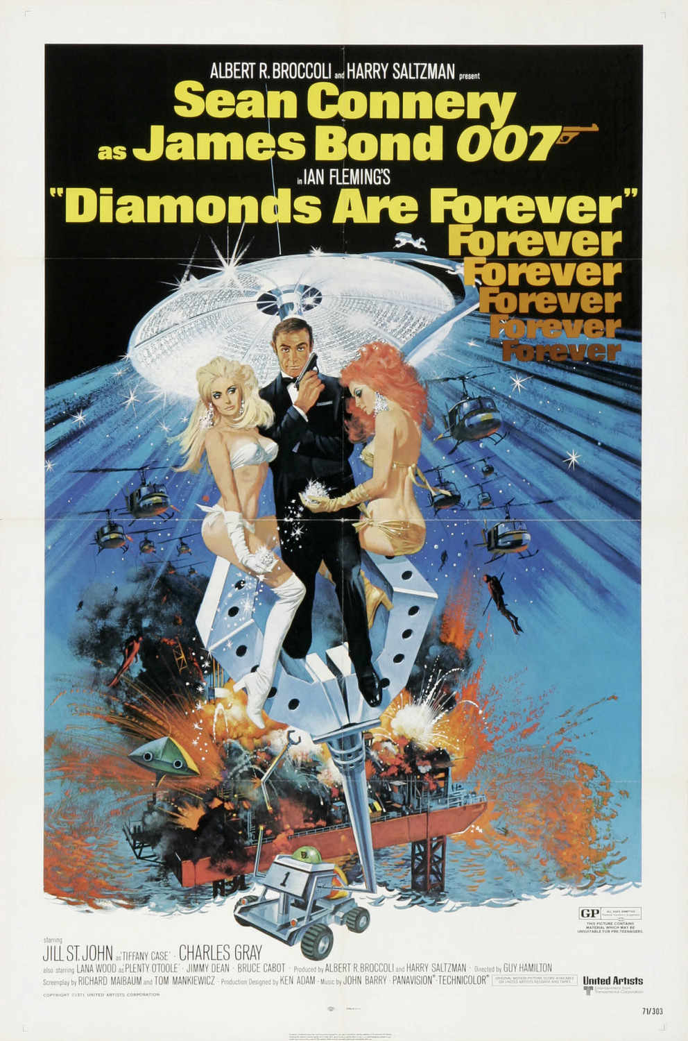 Extra Large Movie Poster Image for Diamonds are Forever 