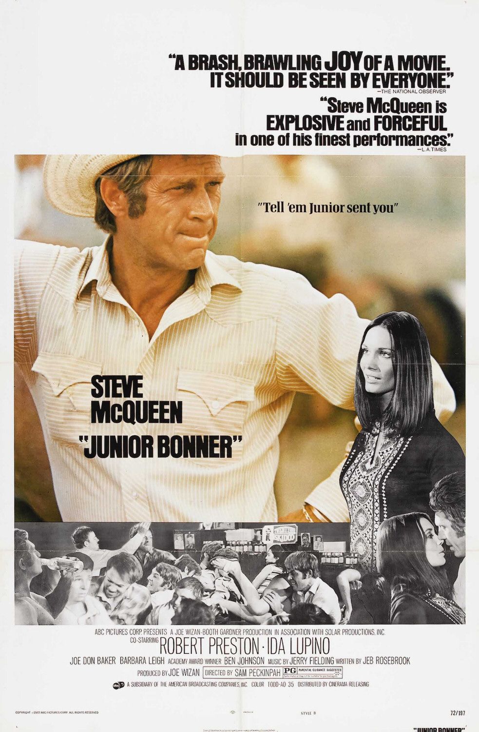 Extra Large Movie Poster Image for Junior Bonner (#2 of 2)