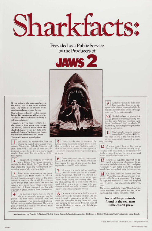 Jaws 2 Movie Poster