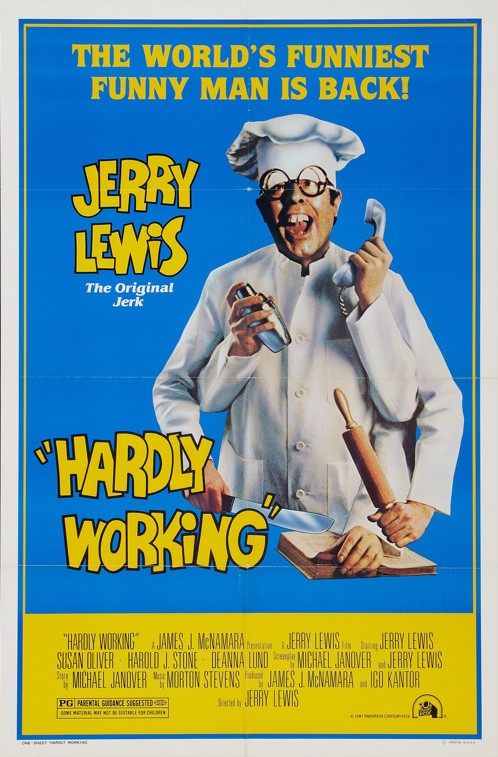 Mega Sized Movie Poster Image for Hardly Working 