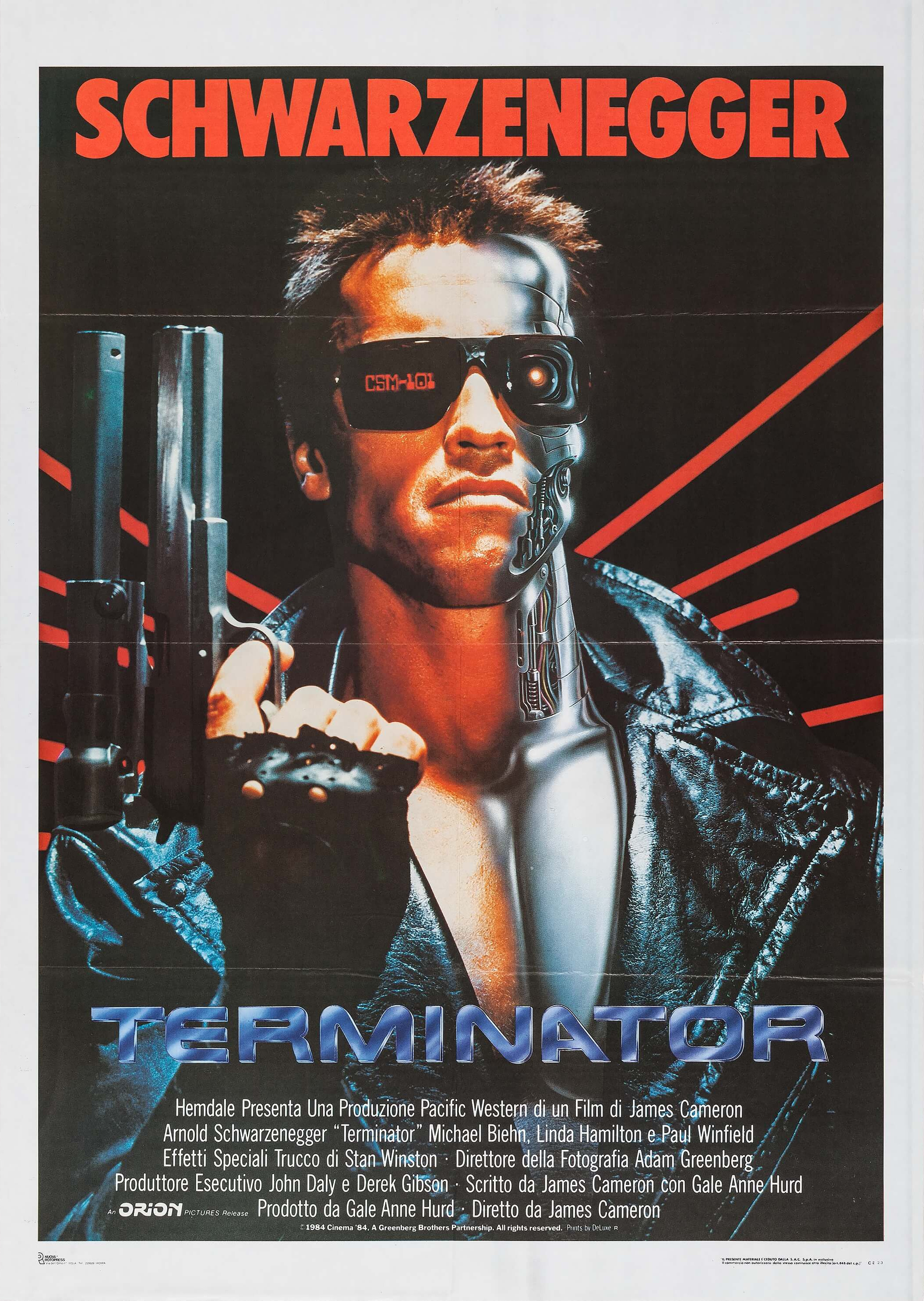 Mega Sized Movie Poster Image for The Terminator (#2 of 8)