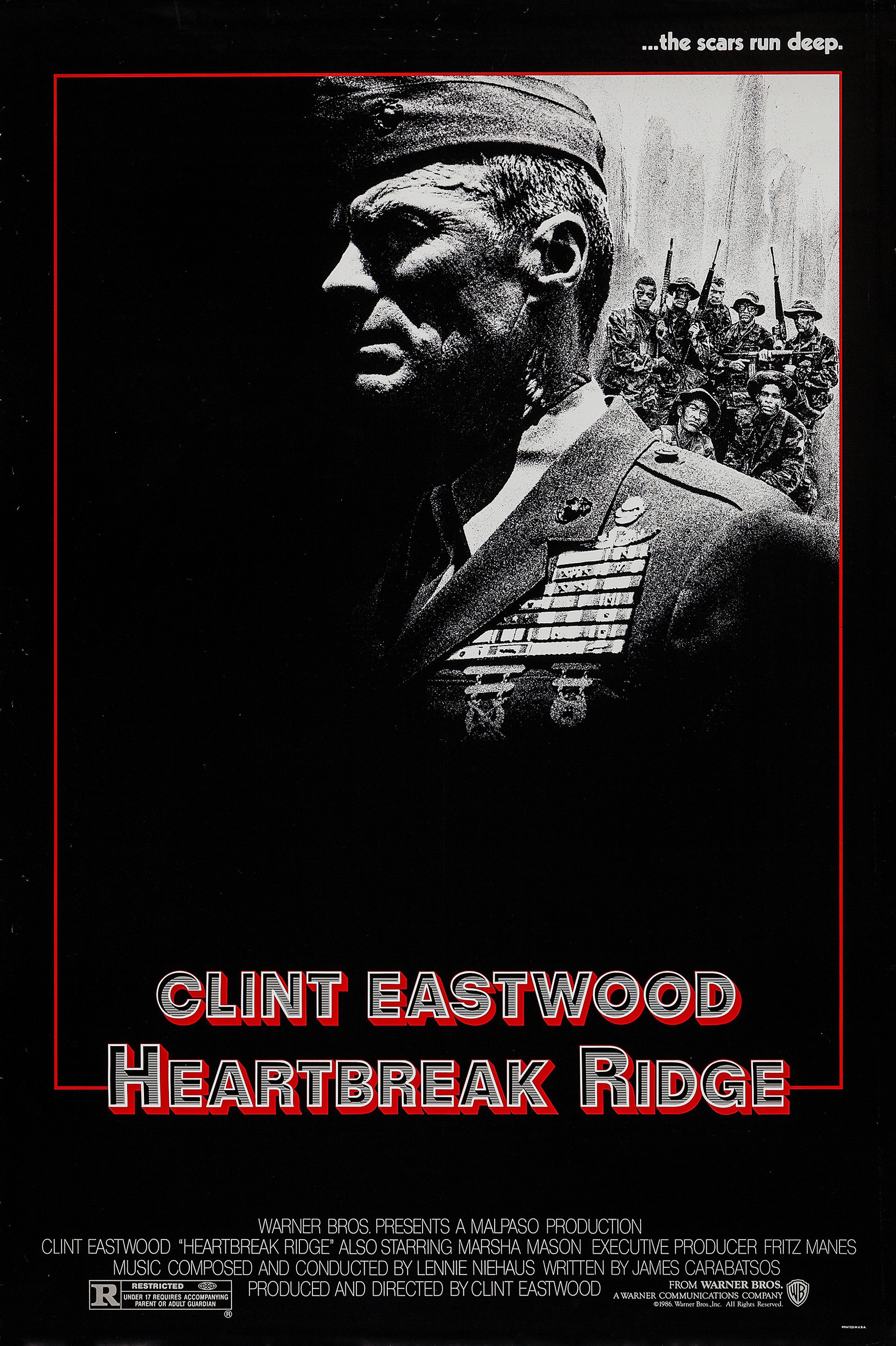 Mega Sized Movie Poster Image for Heartbreak Ridge (#2 of 4)