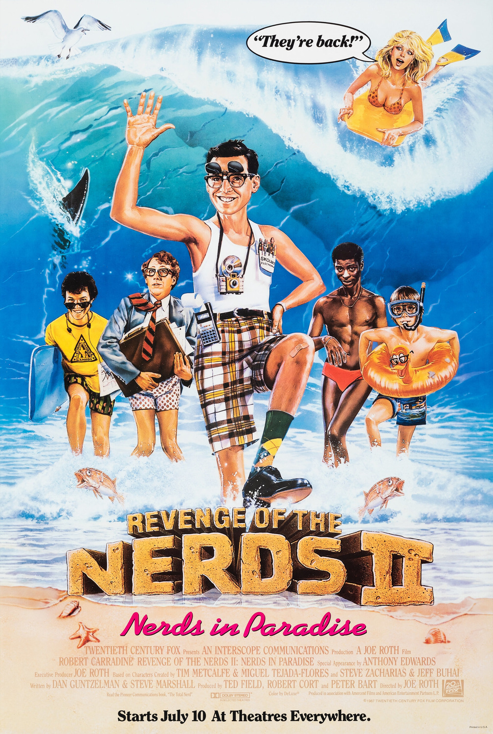 Extra Large Movie Poster Image for Revenge of the Nerds II: Nerds in Paradise 