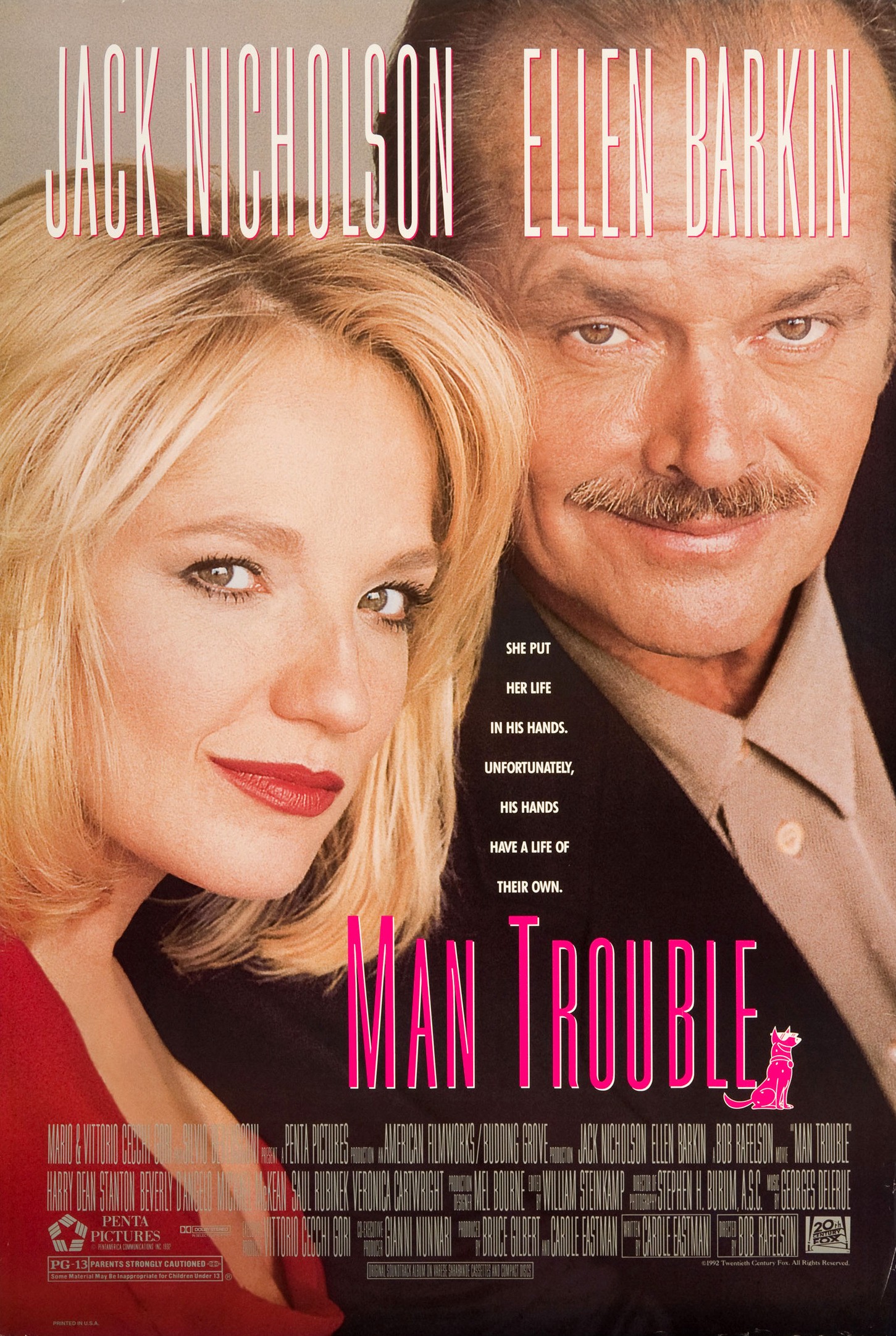 Mega Sized Movie Poster Image for Man Trouble 