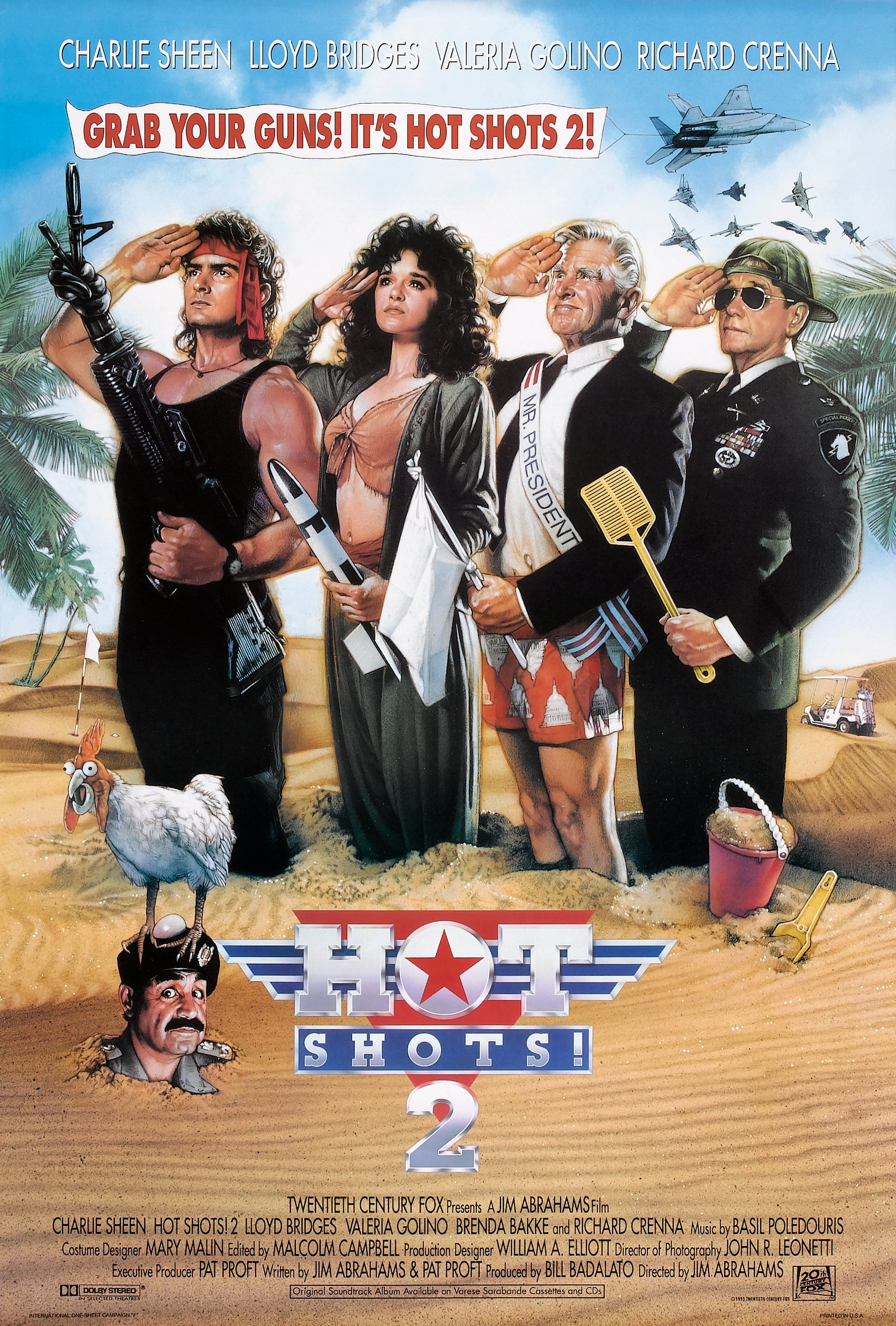 Mega Sized Movie Poster Image for Hot Shots! Part Deux (#4 of 4)