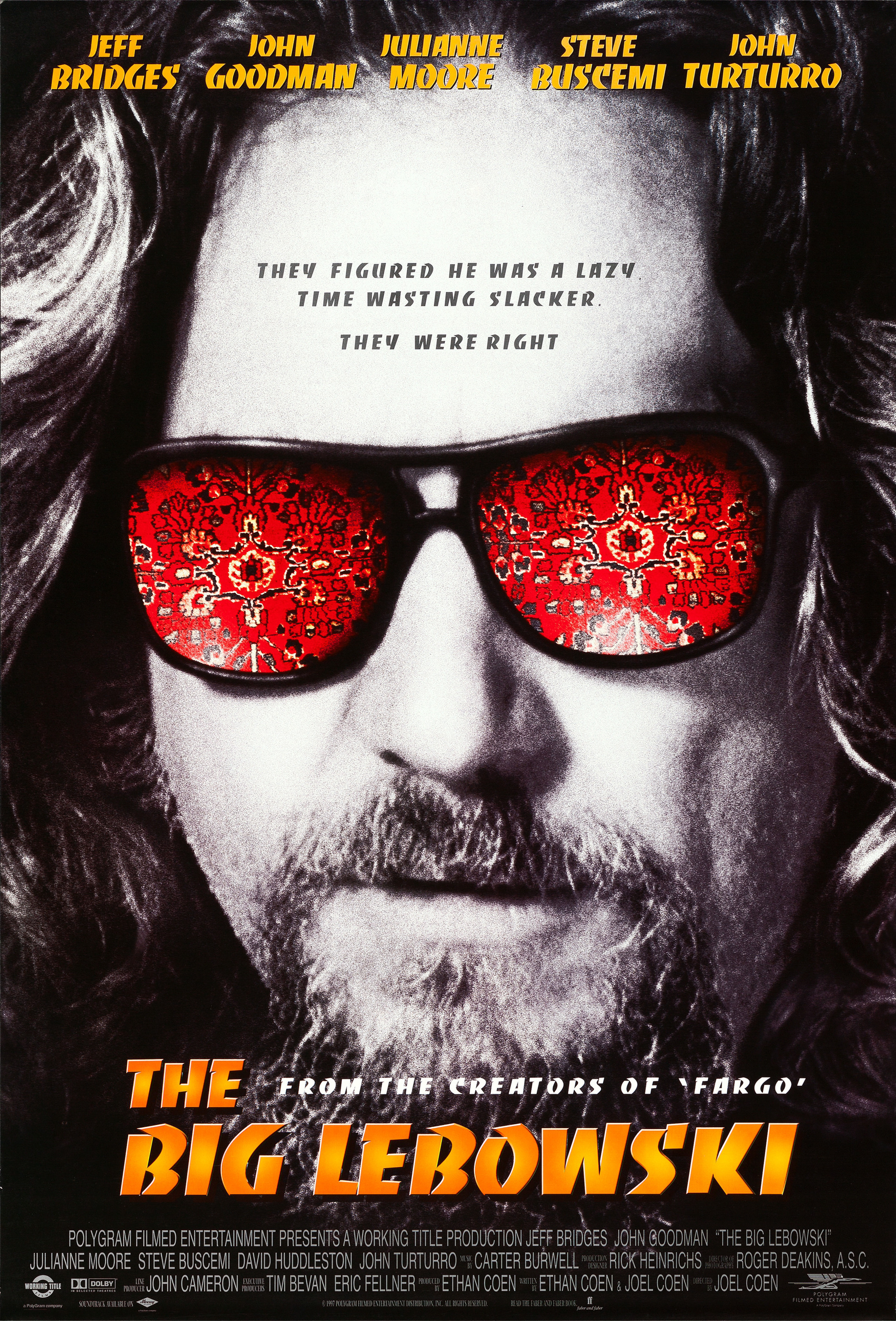 Mega Sized Movie Poster Image for The Big Lebowski (#2 of 5)