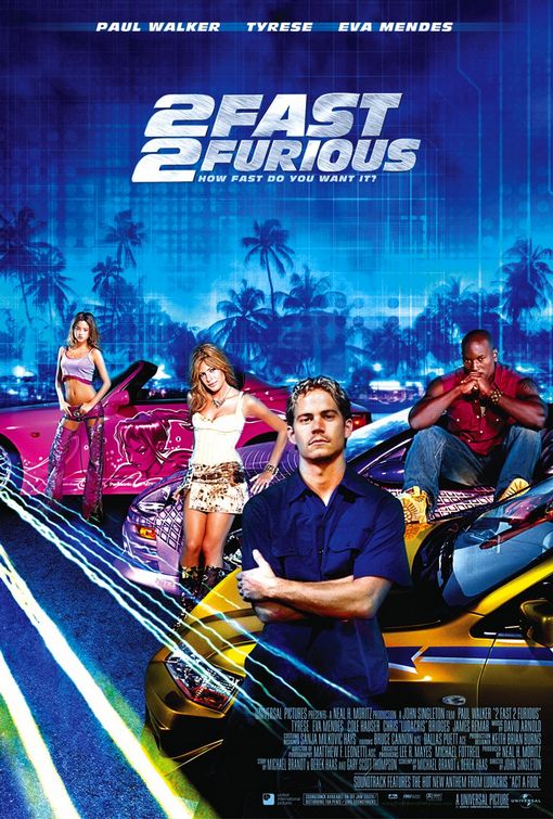 2 Fast 2 Furious Movie Poster