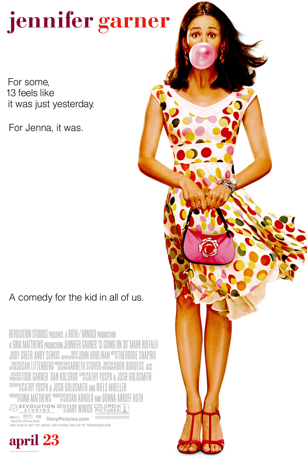 Extra Large Movie Poster Image for 13 Going on 30 (#1 of 4)