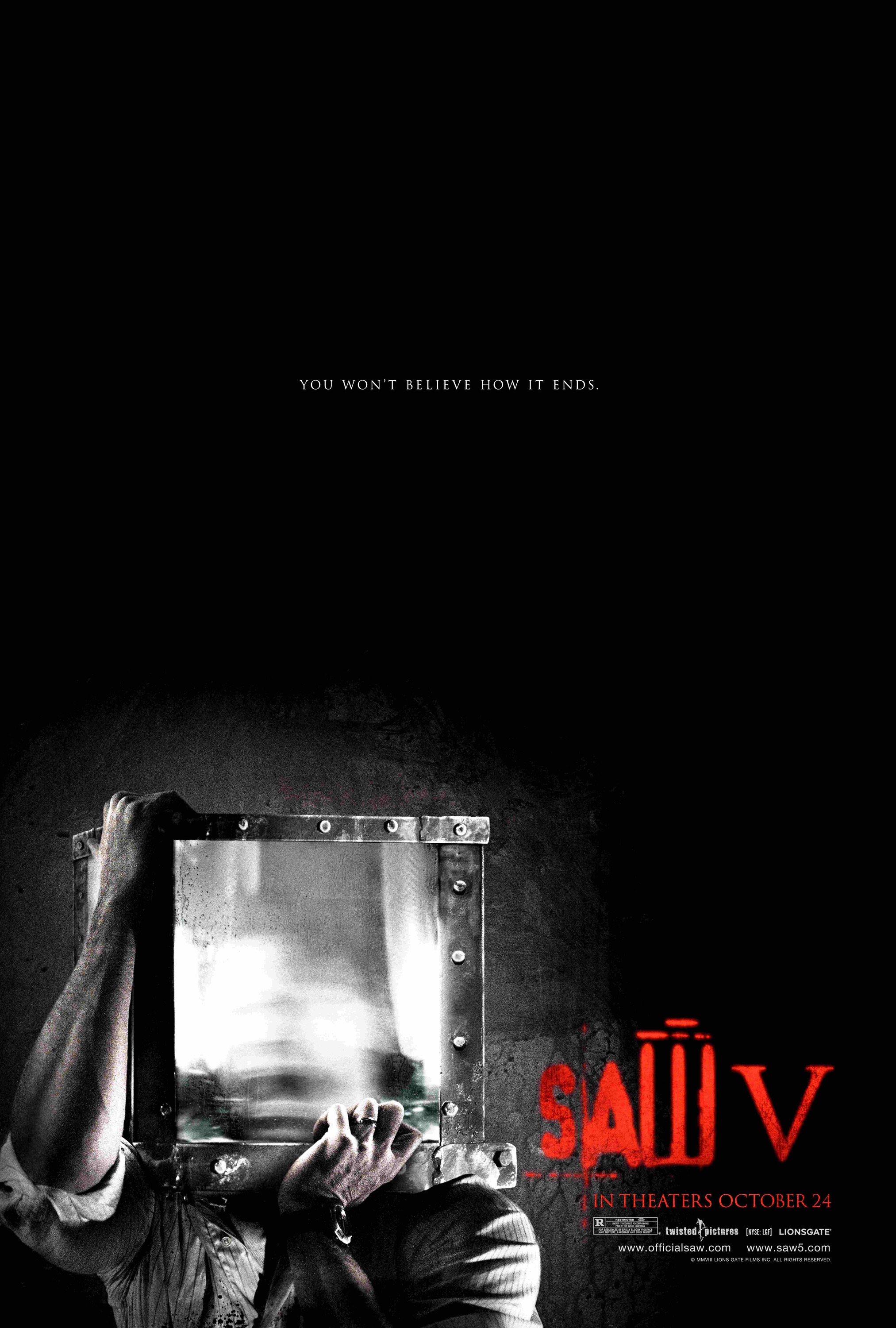 Mega Sized Movie Poster Image for Saw V (#4 of 8)