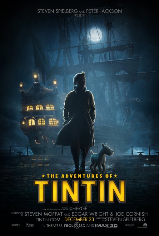 The Adventures of Tintin: The Secret of the Unicorn Movie Poster