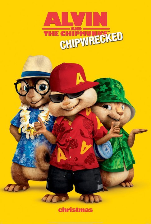 Alvin and the Chipmunks: Chip-Wrecked Movie Poster