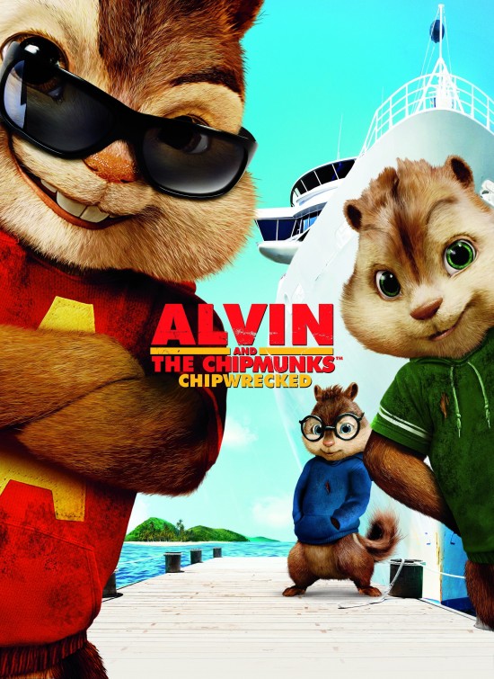 Alvin and the Chipmunks: Chip-Wrecked Movie Poster