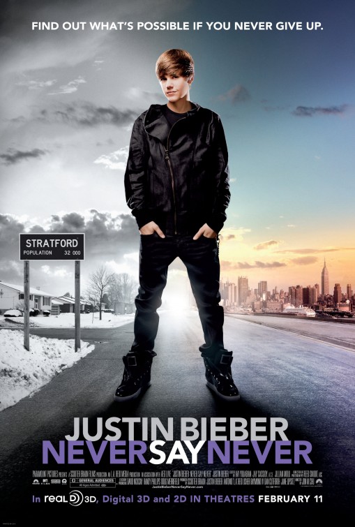 Justin Bieber: Never Say Never Movie Poster