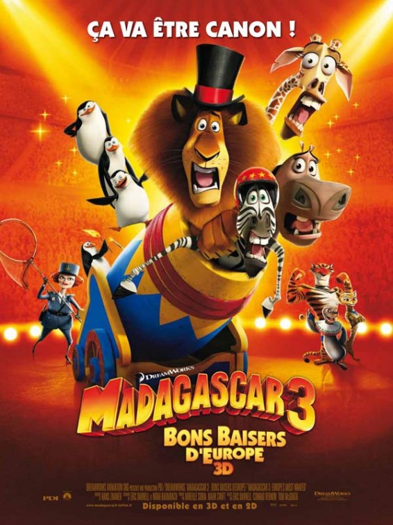 Madagascar 3 Movie Poster