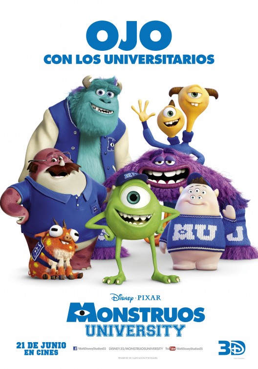 Monsters University Movie Poster