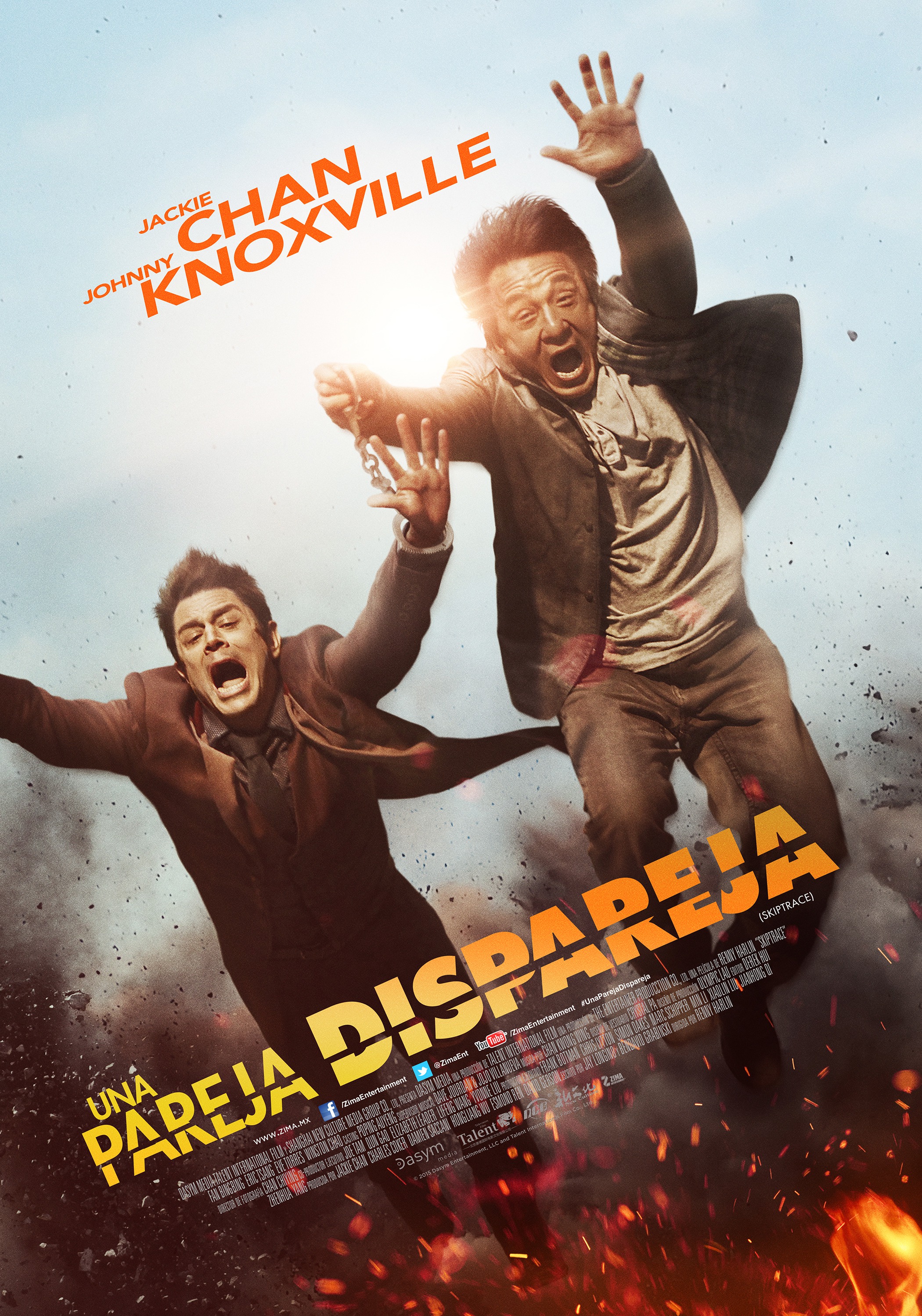 Mega Sized Movie Poster Image for Skiptrace (#2 of 3)