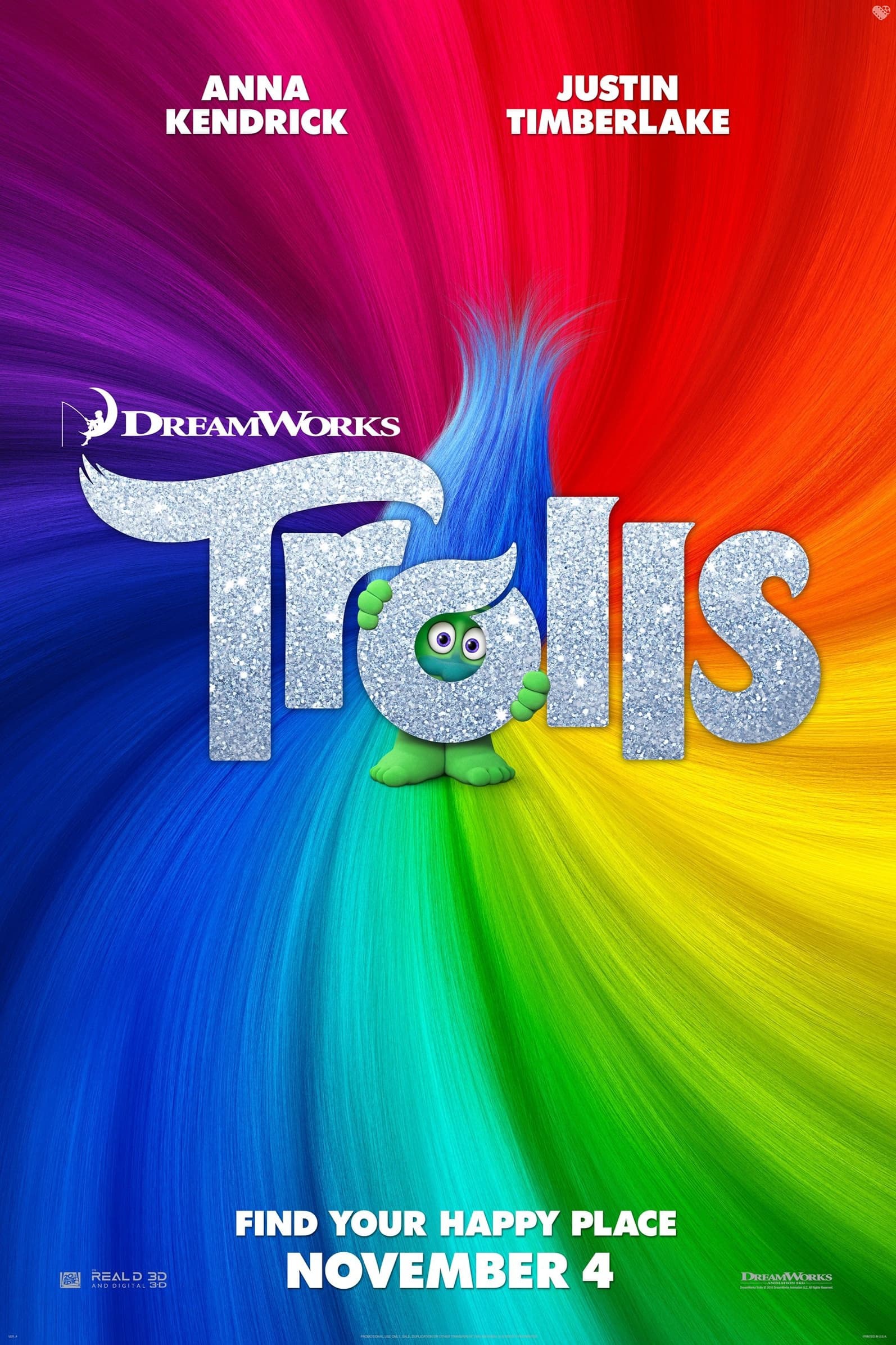 Mega Sized Movie Poster Image for Trolls (#1 of 20)