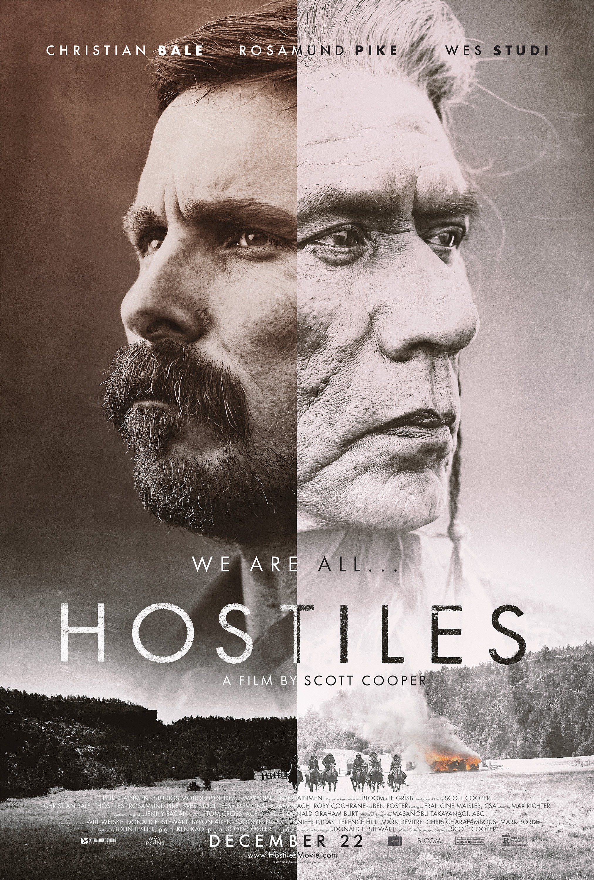 Mega Sized Movie Poster Image for Hostiles (#1 of 6)