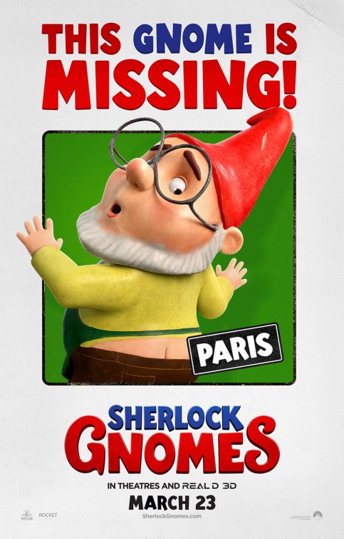 Gnomeo & Juliet: Sherlock Gnomes Movie Poster