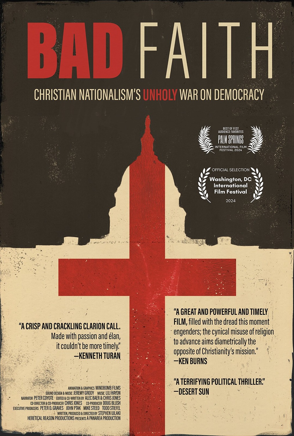 Extra Large Movie Poster Image for Bad Faith: Christian Nationalism's Unholy War on Democracy (#1 of 2)