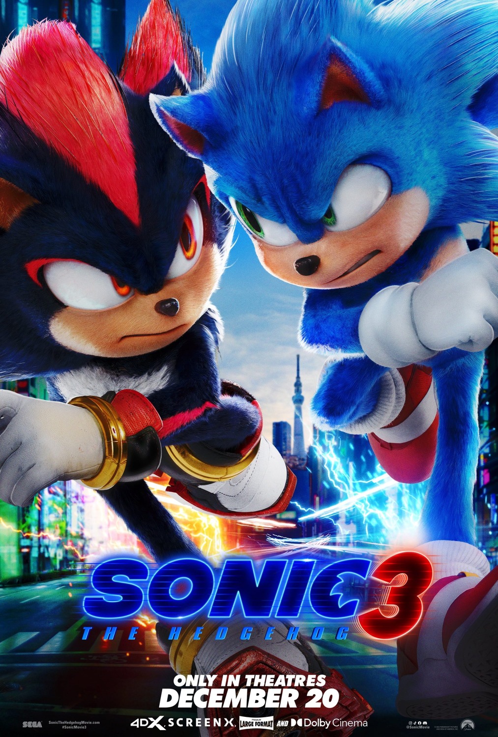 Extra Large Movie Poster Image for Sonic the Hedgehog 3 (#3 of 31)