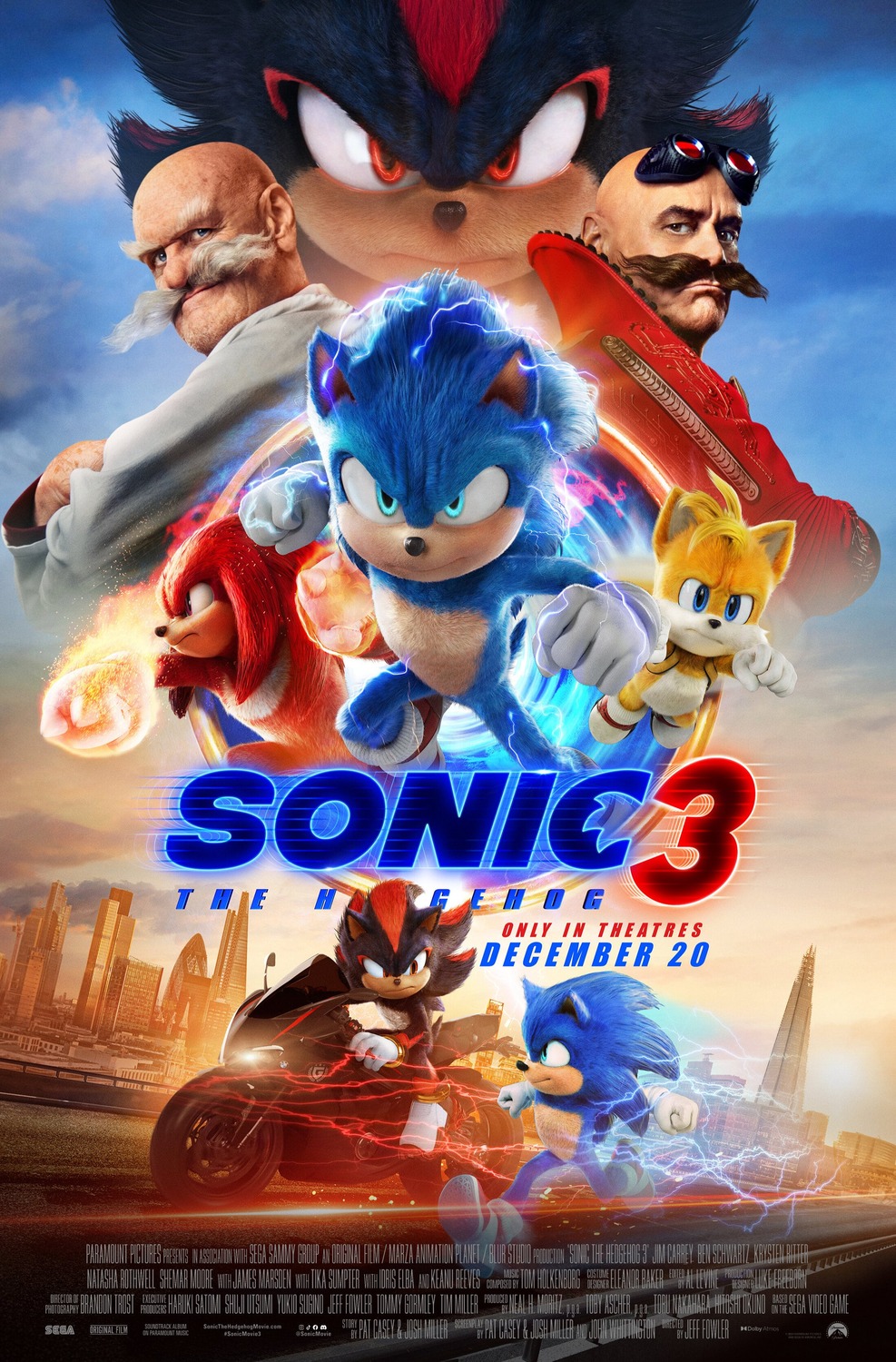 Extra Large Movie Poster Image for Sonic the Hedgehog 3 (#4 of 44)