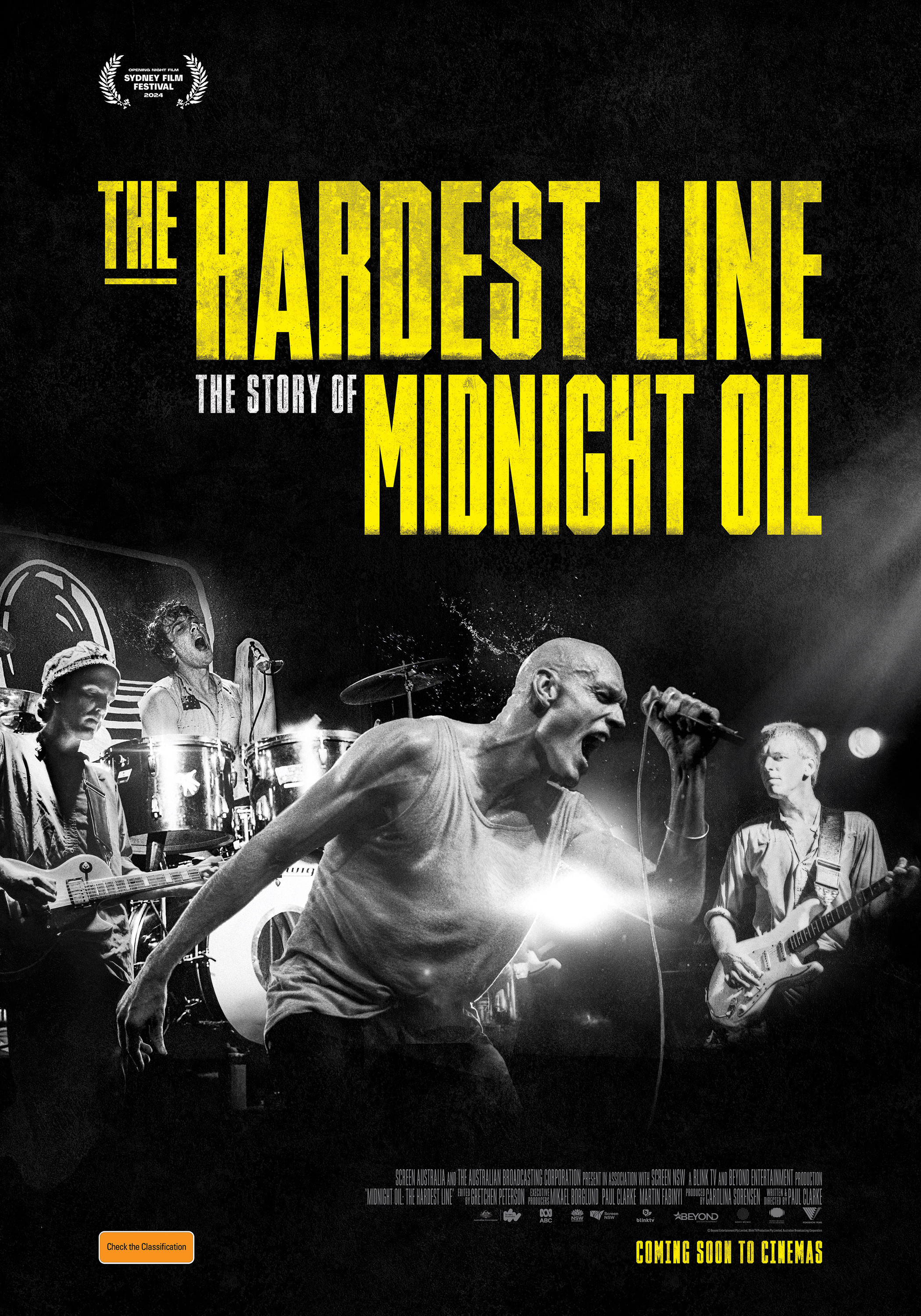 Mega Sized Movie Poster Image for Midnight Oil: The Hardest Line 