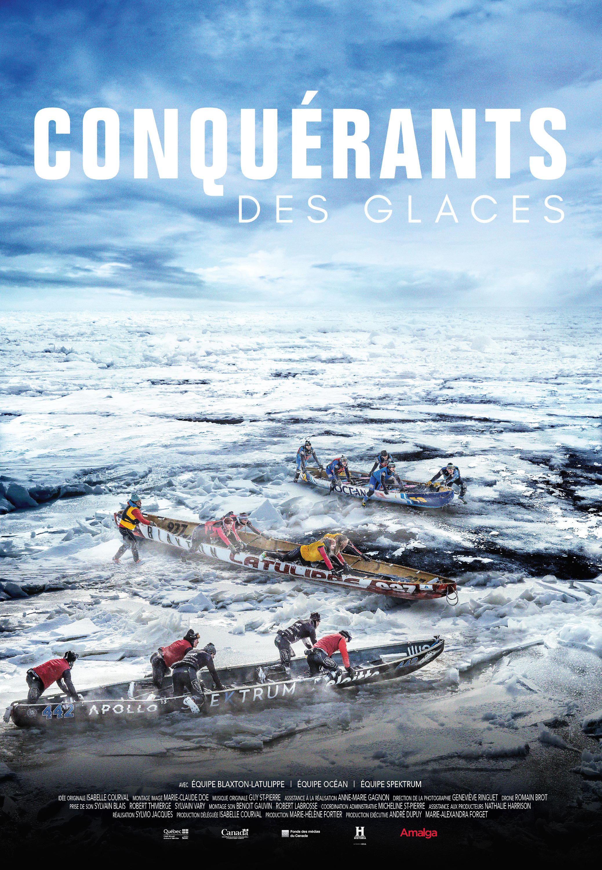 Mega Sized TV Poster Image for Conquérants des Glaces 