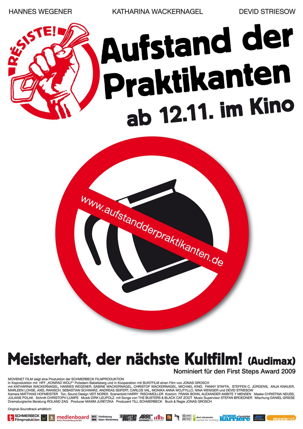 Extra Large Movie Poster Image for Résiste - Aufstand der Praktikanten 