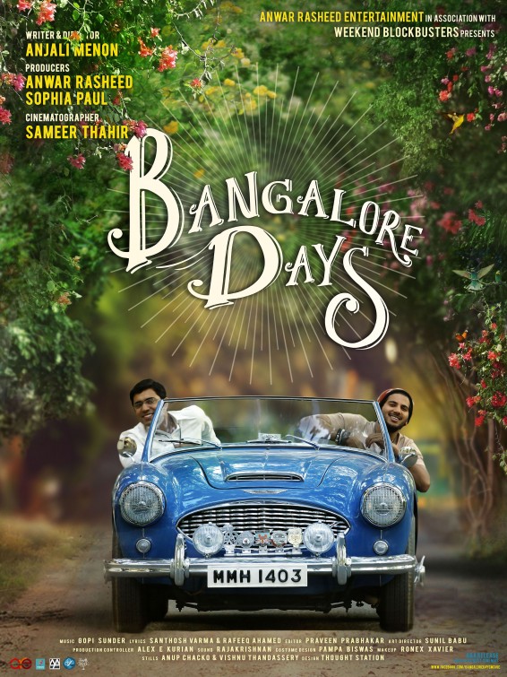 Bangalore Days Movie Poster