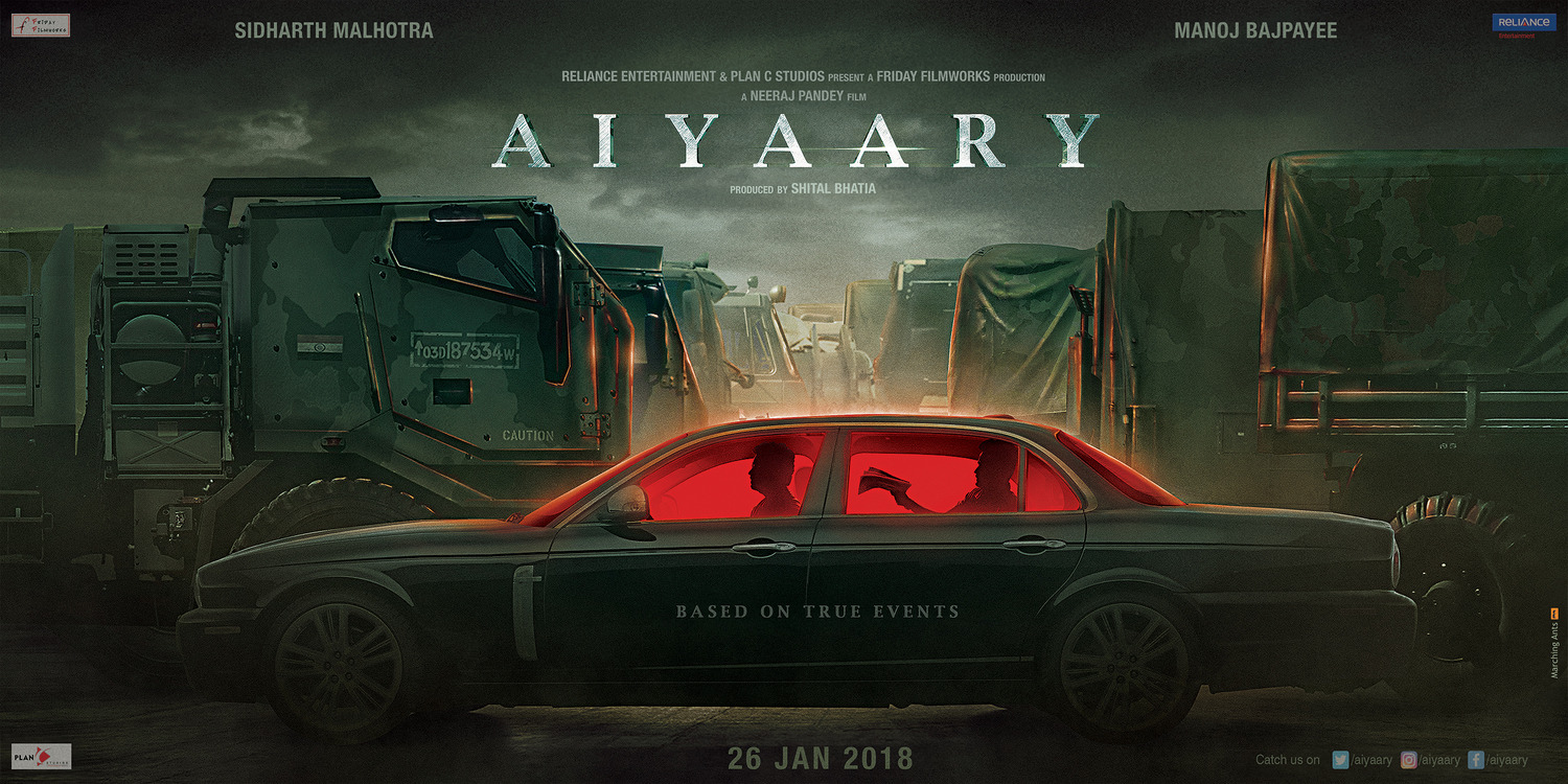 Extra Large Movie Poster Image for Aiyaary (#1 of 5)