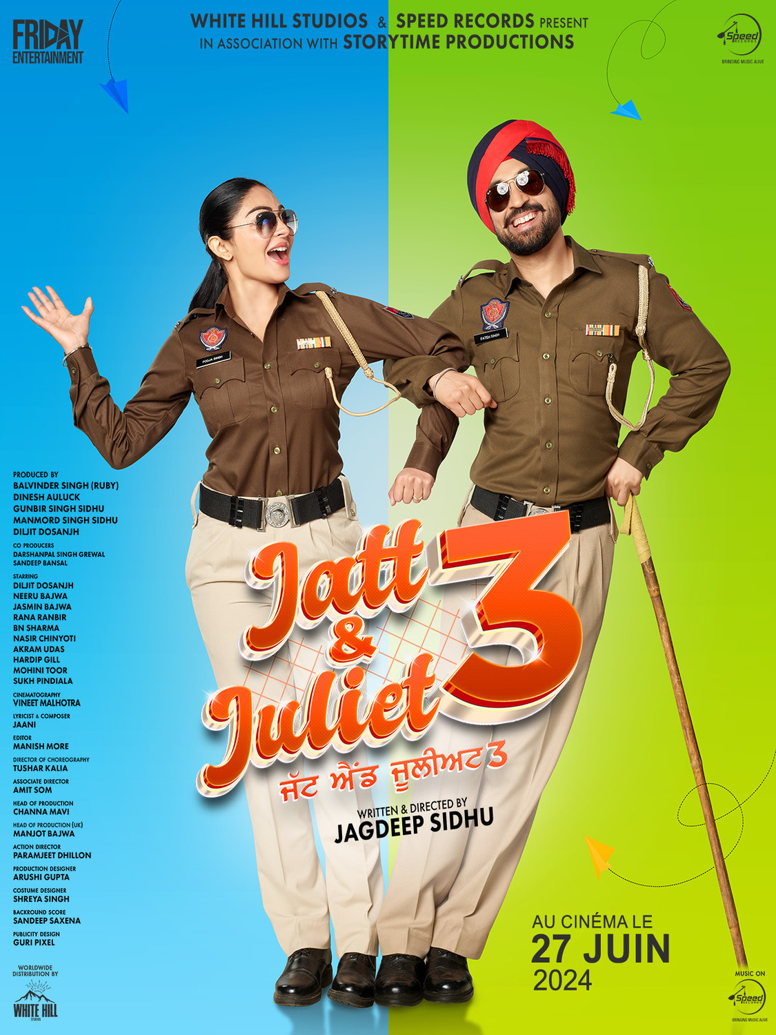 Extra Large Movie Poster Image for Jatt & Juliet 3 