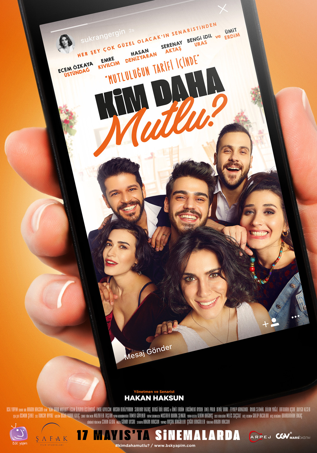 Extra Large Movie Poster Image for Kim Daha Mutlu? (#2 of 3)