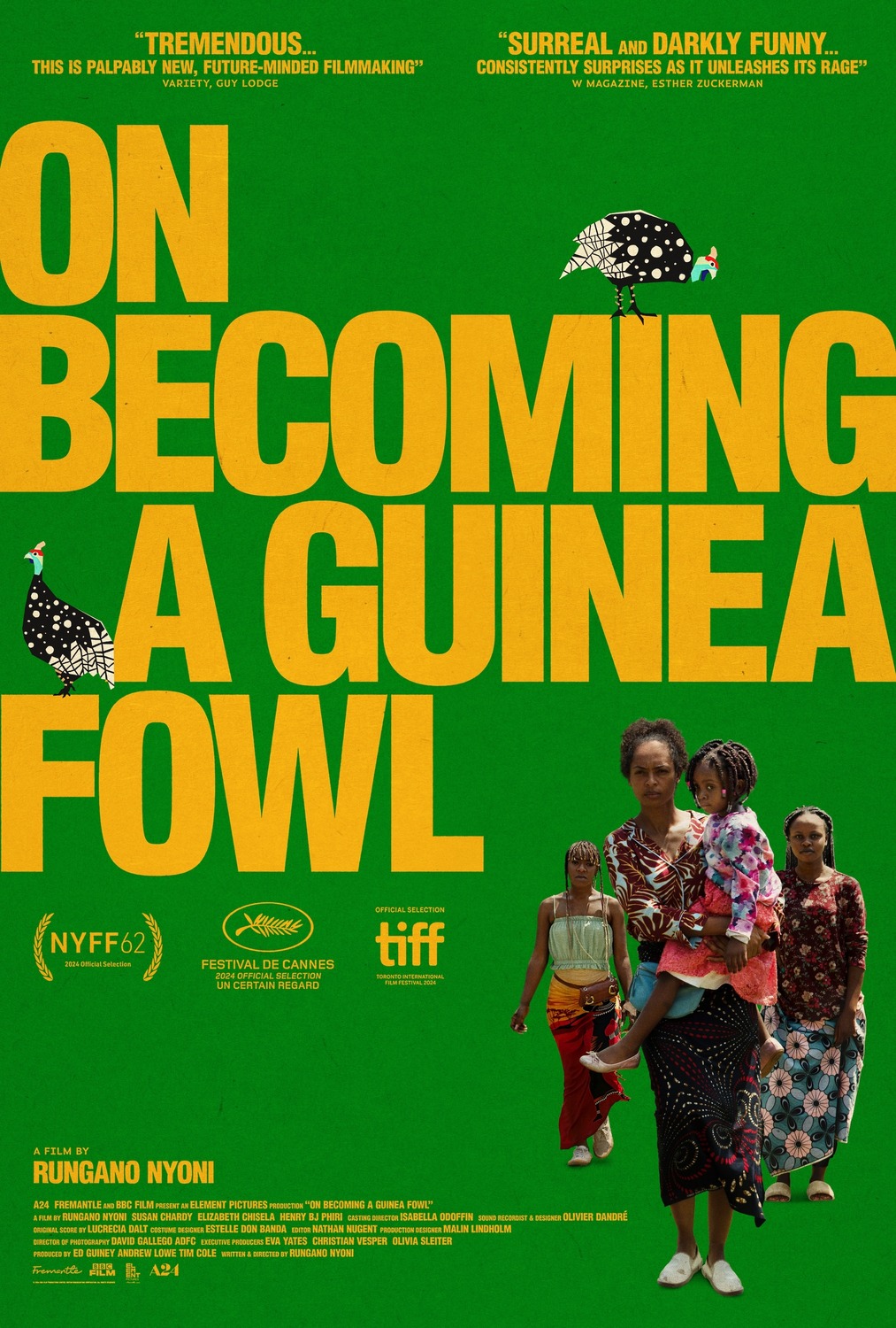 Extra Large Movie Poster Image for On Becoming a Guinea Fowl 